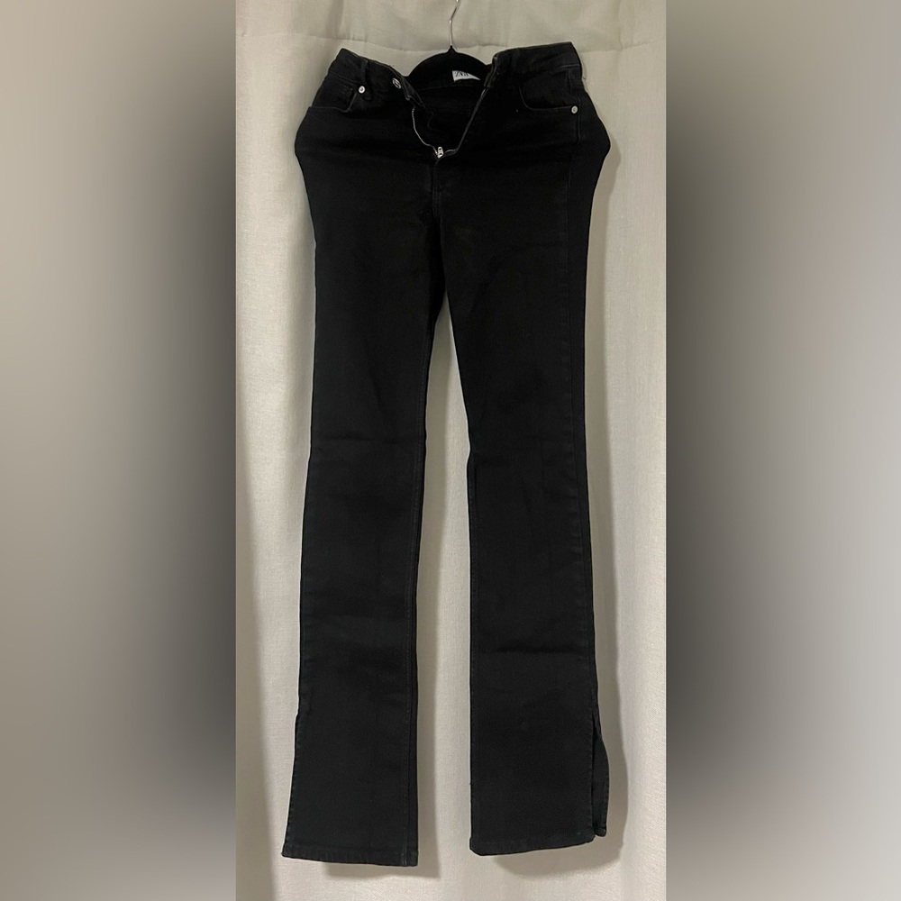 ZARA slit bottom jeans